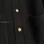 Black & Green Striped Short Sleeve Crochet Shirt – Sh537