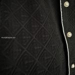 Black Towelling Monogram Short Sleeve Shirt – Sh543