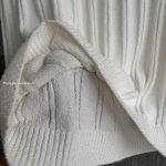 Boucle Long-Sleeve Polo Sweater In White – Sk808