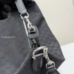 Brera Large Crossbody Bag Black GG Canvas
