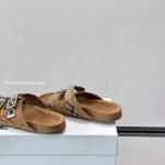 Check Suede Urchin Sandals In Brown – Bbrs7