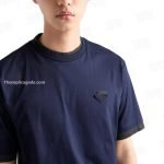 Cotton T-Shirt In Blue