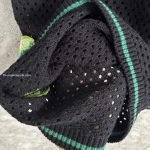 Glitch Orchid Embroidered Crochet Shorts In Black