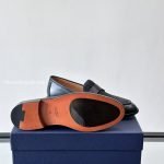 Granville Loafers Black Smooth Calfskin And Black Oblique Jacquard – Cd499