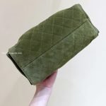 25 Hobo Bag Khaki Suede Leather