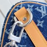 Keepall Bandouliere 50 Bag Blue Monogram Denim Flowers M27781