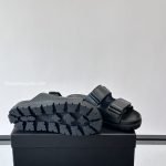 Leather Strap Slides In Black – Pds44