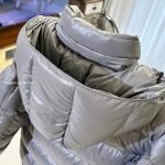 Maya Hooded Short Down Jacket In Grey