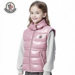 Moncler Ania Hooded Down Gilet In Pink