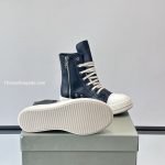 Rick Owens Geobasket High-Top Sneakers In Black Leather – Ro43