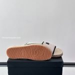 Salt & Pepper Fabric Espadrille Sandals In White