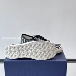 Saltwind Sneakers Beige And Blue Oblique Embroidered Cotton – Cd503