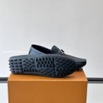 Silverstone Moccasin Navy Blue Grained Calf Leather 1Ahrkl
