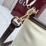 Small Pouch With Strap And Web Natural Washed Canvas