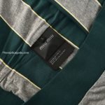 Striped Logo-Patch Sweatshirt In Green And Grey – Sk798
