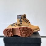 Timberland X Ch Cross Patch Boots In Brown With Trip Cross Black