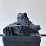 Timberland X Ch Triple Cross Patch Boots In Black