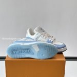 Trainer Sneakers Blue Textured Calfskin 1Ak8H6