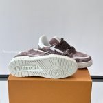 Trainer Sneakers Taupe Brown Canvas 1Akbam