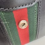 Web Trademark Mini Bag Black Soft Leather
