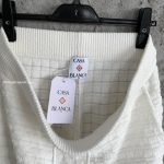White Boucle Shorts