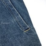 Zipped Jacket Blue Cotton Twill