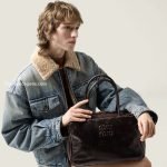 Beau Nappa Leather Bag In Coffee Brown