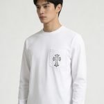 Classic Oval Printed Sweater In White – Sk777