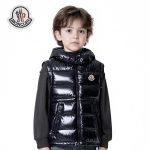 Moncler Ania Hooded Down Gilet In Black