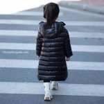 Moncler Enfant Moka Down Coat In Black