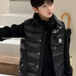 Moncler Enfant Tib Down Vest In Black