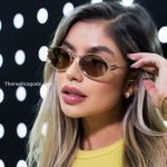 Oval Frame Sunglasses In Gold Smu52Ys – Sg206