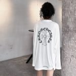 Classic Oval Printed Sweater In White – Sk779