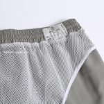 Logo Embroidererd Swim Shorts In Grey