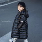 Moncler Enfant Moka Down Coat In Black