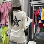 Stars Logo Printed Sweater In White – Sk781