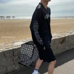 Warm Up Mesh Long Sleeve Jersey In Black – Sk789