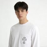 Classic Oval Printed Sweater In White – Sk777