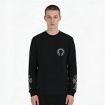 Horseshoe Floral Sweater In Black – Sk782