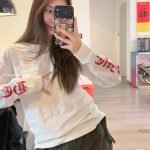 King Taco Long Sleeve T-Shirt In White – Sk790