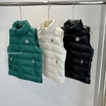 Moncler Enfant Tib Down Vest In Green