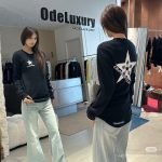 Stars Logo Printed Sweater In Black – Sk780