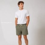 Logo Embroidererd Swim Shorts In Grey