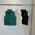 Moncler Enfant Tib Down Vest In Green