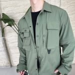 Green Tara Stretch Nylon Utility Jacket