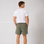 Logo Embroidererd Swim Shorts In Grey