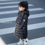 Moncler Enfant Moka Down Coat In Black