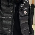 Moncler Enfant Tib Down Vest In Black
