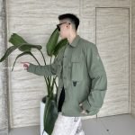 Green Tara Stretch Nylon Utility Jacket
