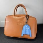 Leather Shirt Keychain In Blue
